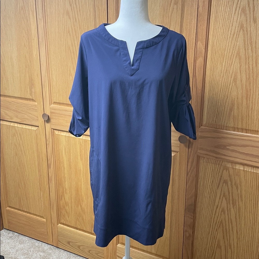 L.L. Bean Navy Dress in Size Medium